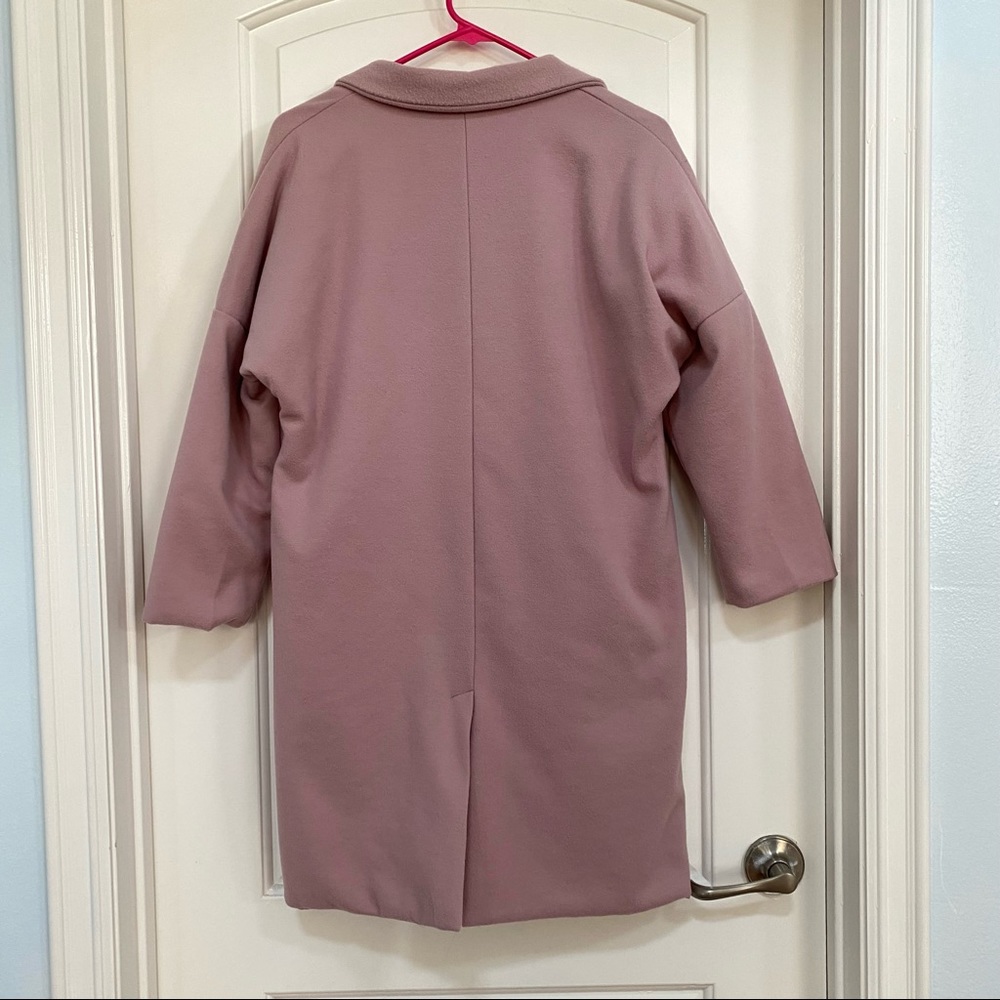 Yes Style Single Button Drop Sleeves Pink Coat Size S - Picture 4 of 14